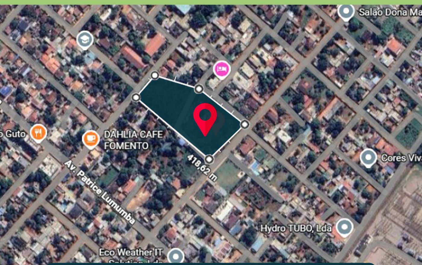 Terreno – Bairro do Fomento – localização